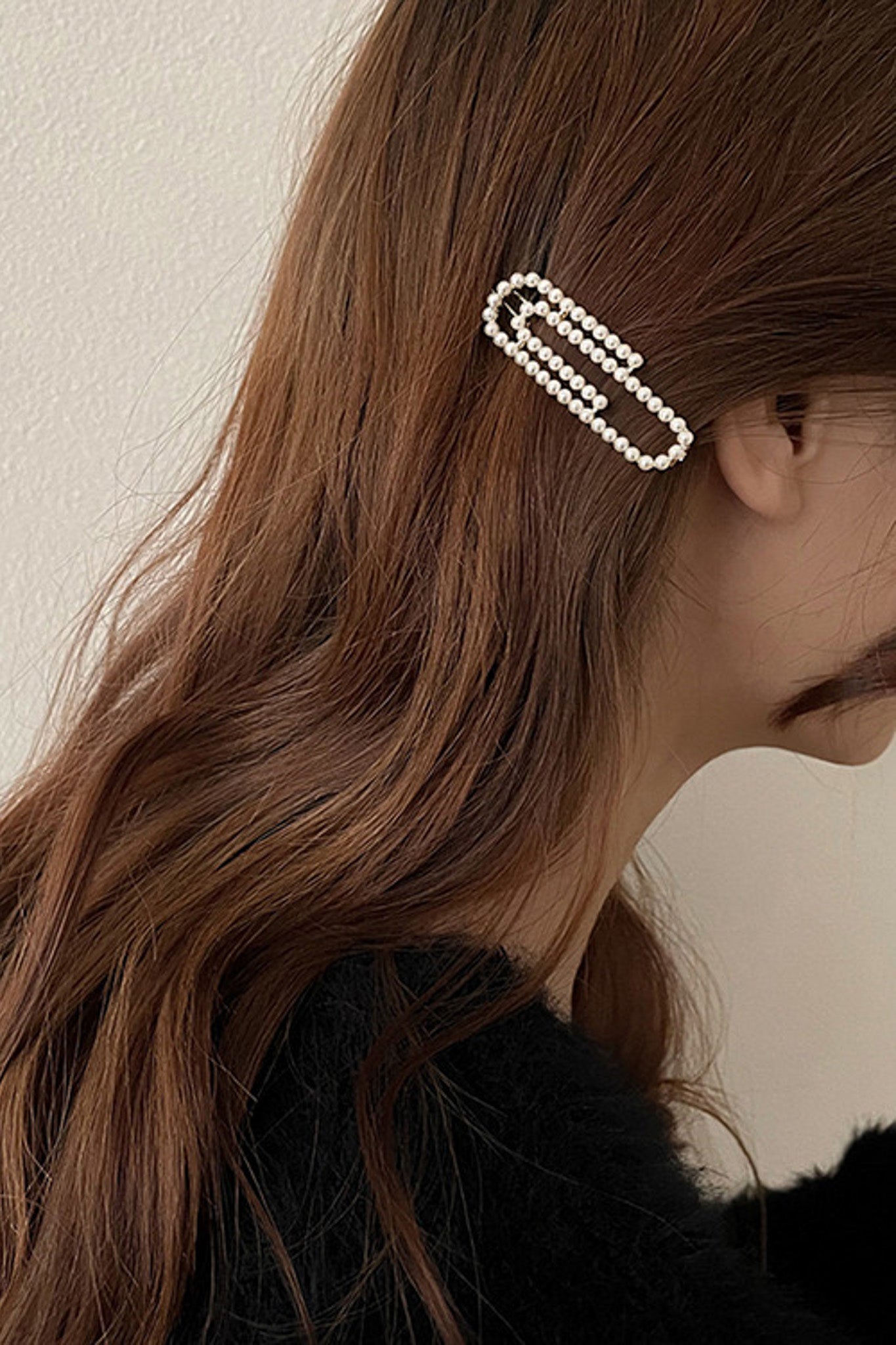 hair accessories pearl clip paperclip style cute hair plus size winnipeg Canada 
