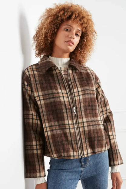 Charlie Plaid Bomber Jacket