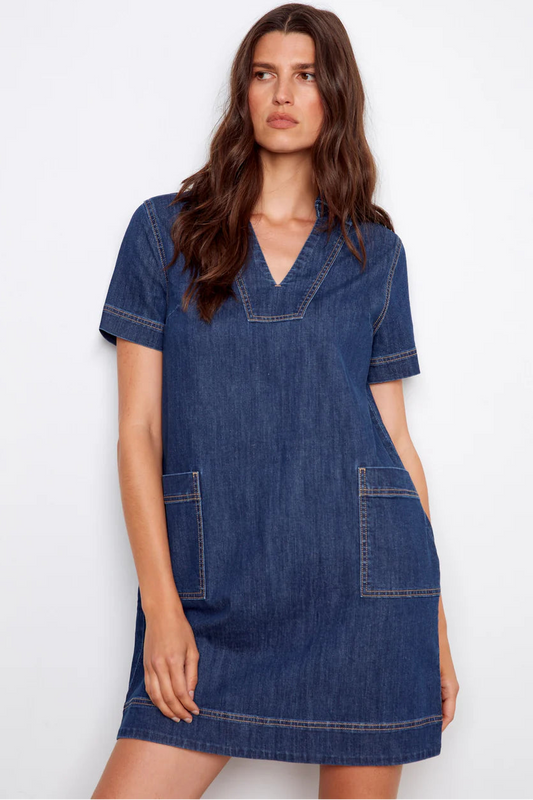 Denim Shift Dress (S-XXL)