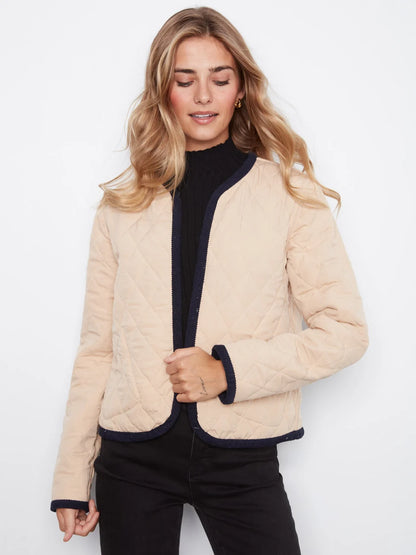 REVERSIBLE Embroidered Quilted Jacket (S-XXL)
