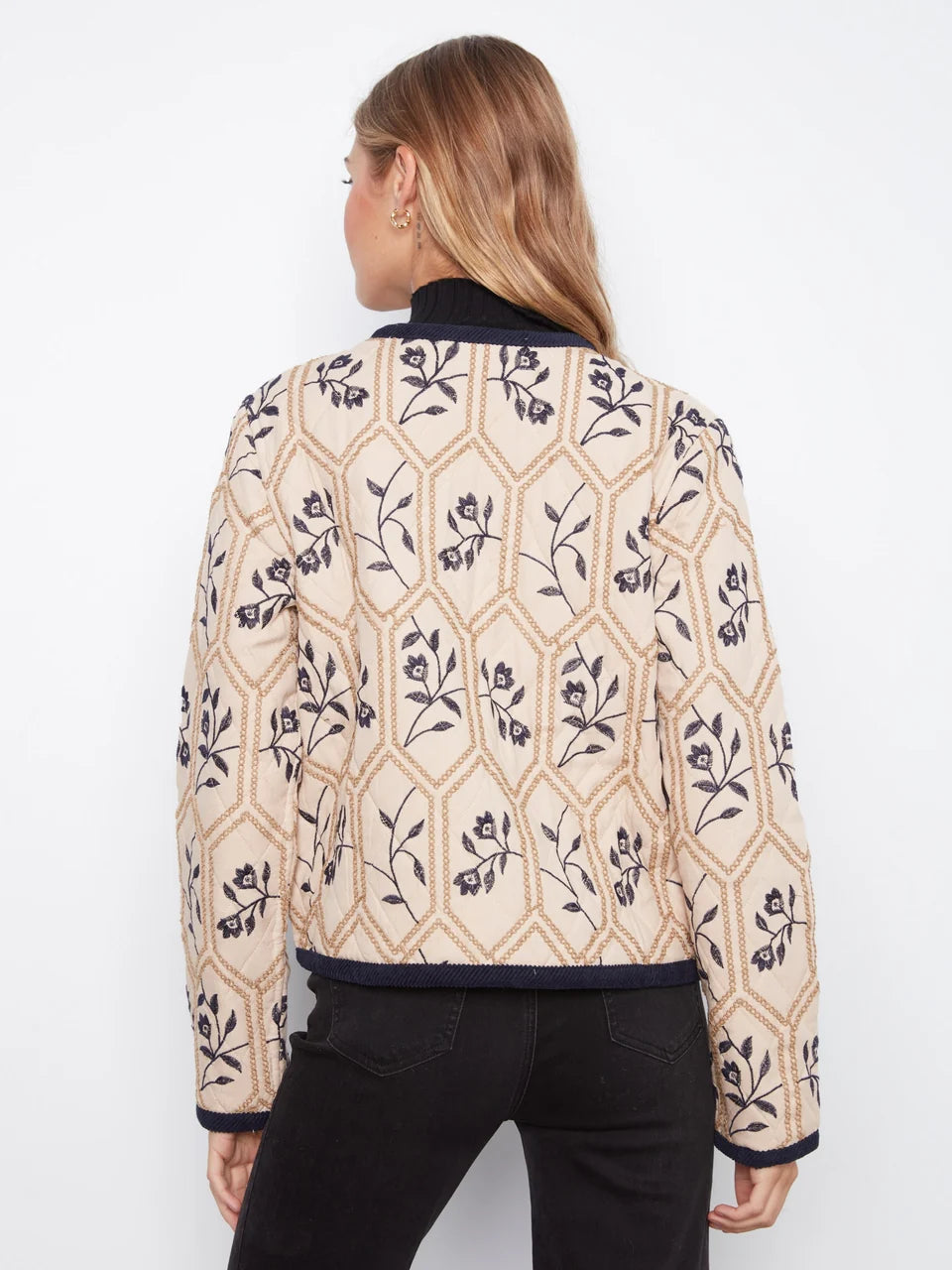 REVERSIBLE Embroidered Quilted Jacket (S-XXL)