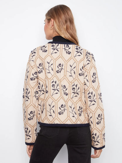 REVERSIBLE Embroidered Quilted Jacket (S-XXL)
