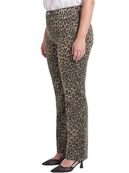 Leopard Straight Leg Jean (0-24W)
