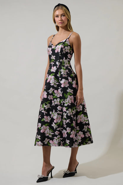 Elinore Fit & Flare Midi Dress