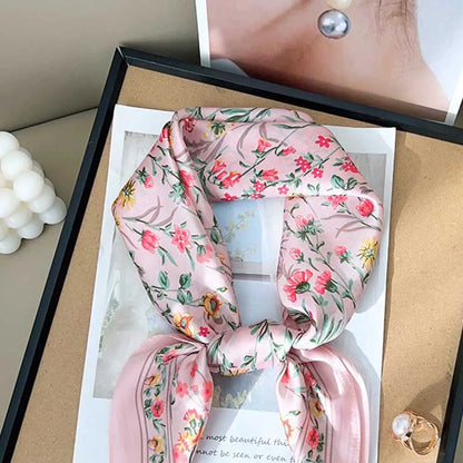 Floral Satin Scarf (2 colors)