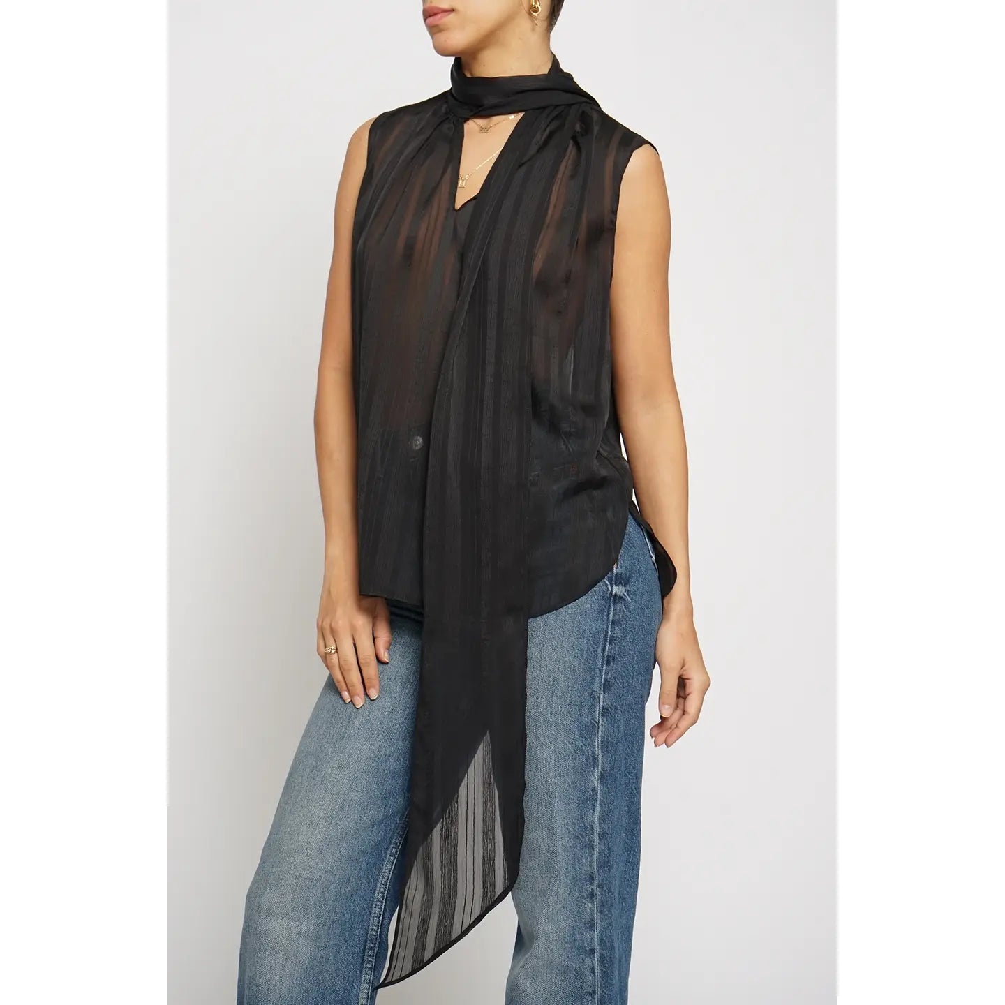 Sheer tank, Going out top, date night top, Sleeveless blouse, tank for under blazer