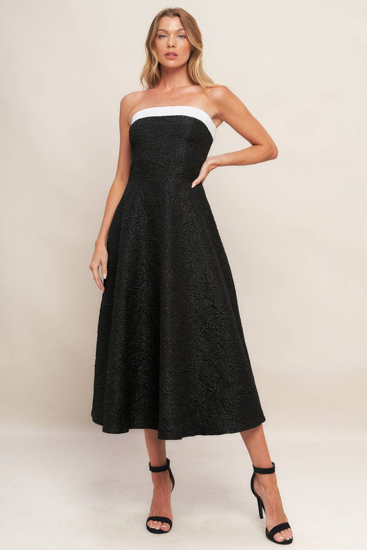 Textured Tuxedo Dress