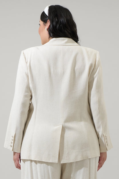 CURVE Linen Blazer