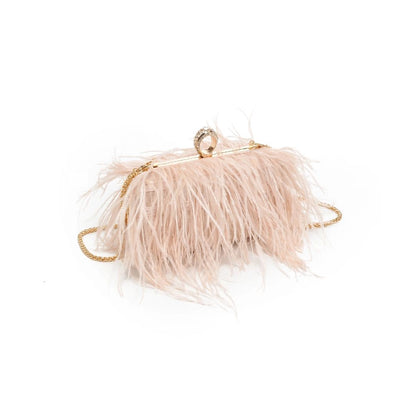 Light Pink Feather Bag