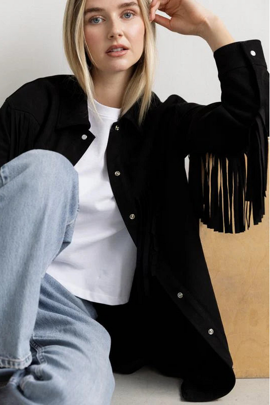 Fringe "Suede" Jacket (S-4X)