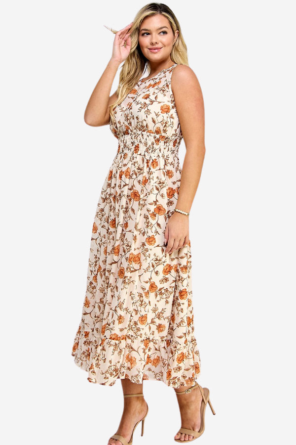 CURVE Floral Maxi Dress