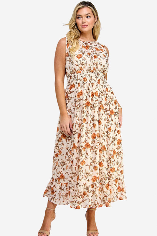 CURVE Floral Maxi Dress