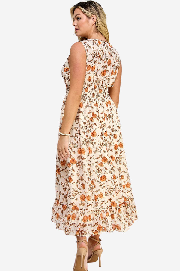 CURVE Floral Maxi Dress