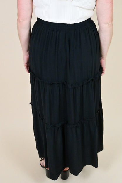 CURVE Tiered Maxi Skirt (2 colors)