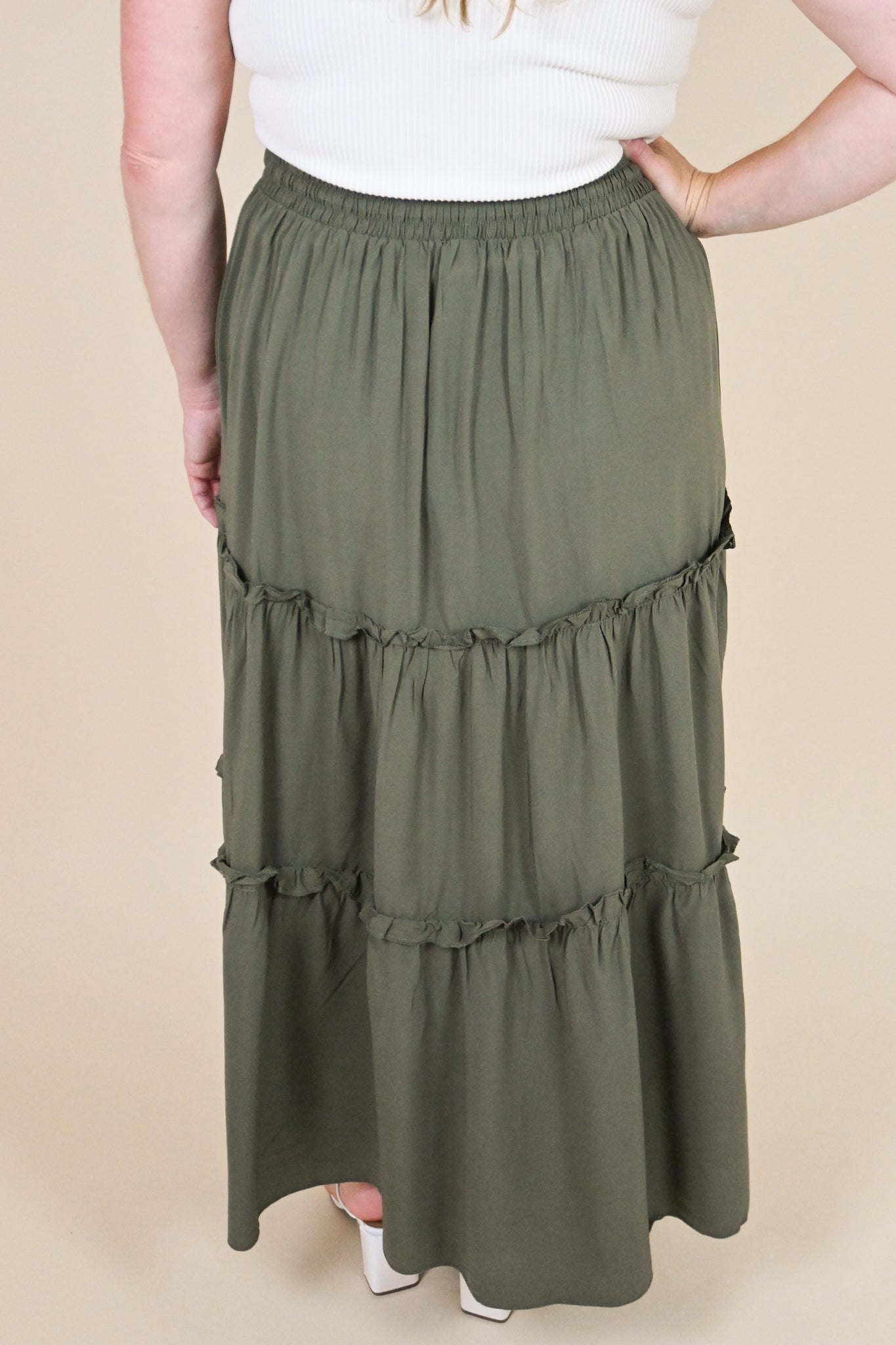 CURVE Tiered Maxi Skirt (2 colors)