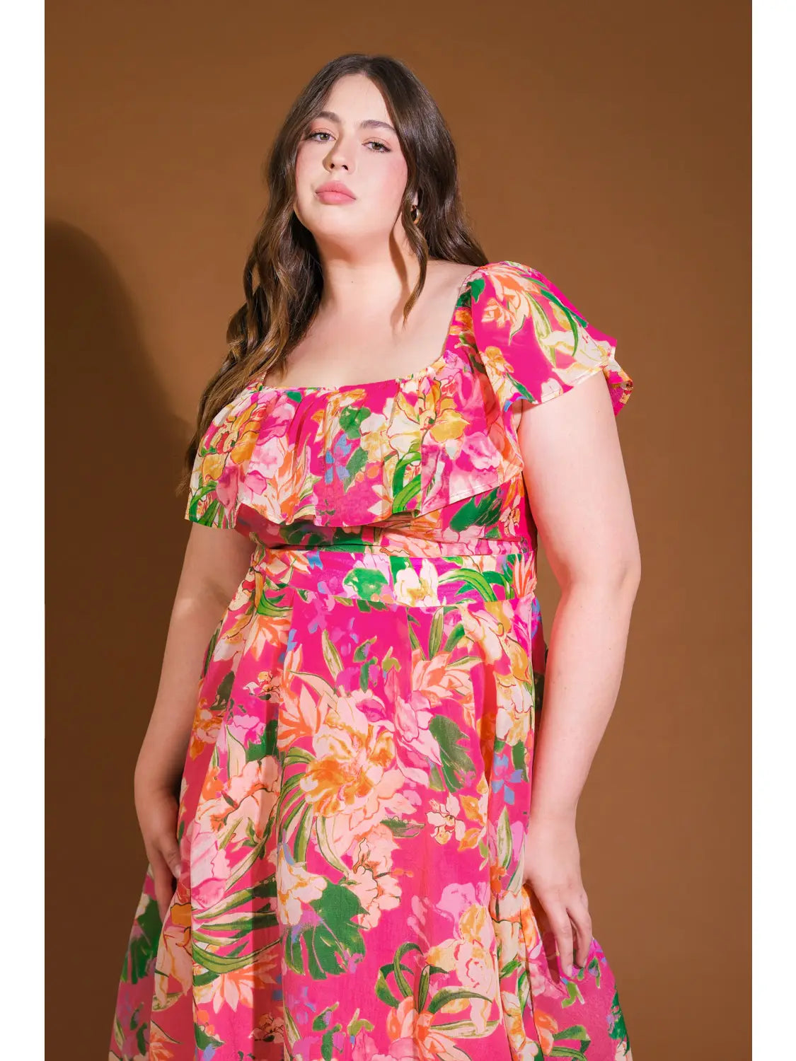 CURVE OTS Midi Dress