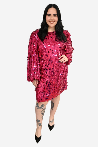 Sequin Mini Dress (S-3X)