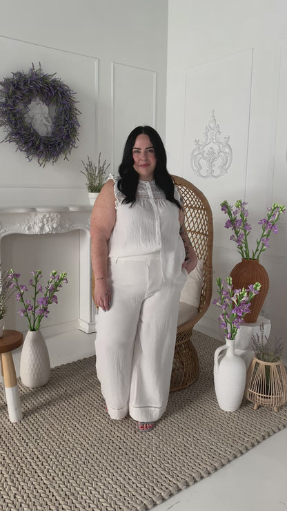 CURVE Gauze Wide Leg Pant