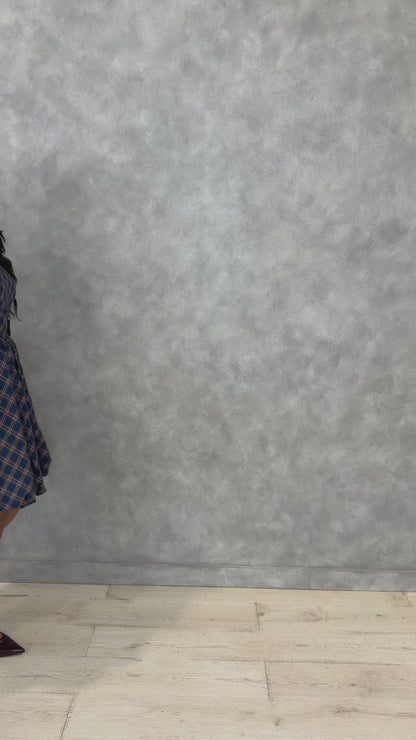 CURVE Plaid Mini Dress