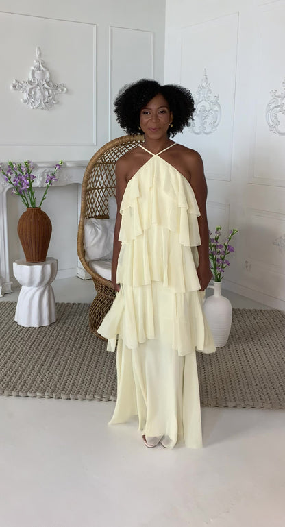 Tiered Halter Dress