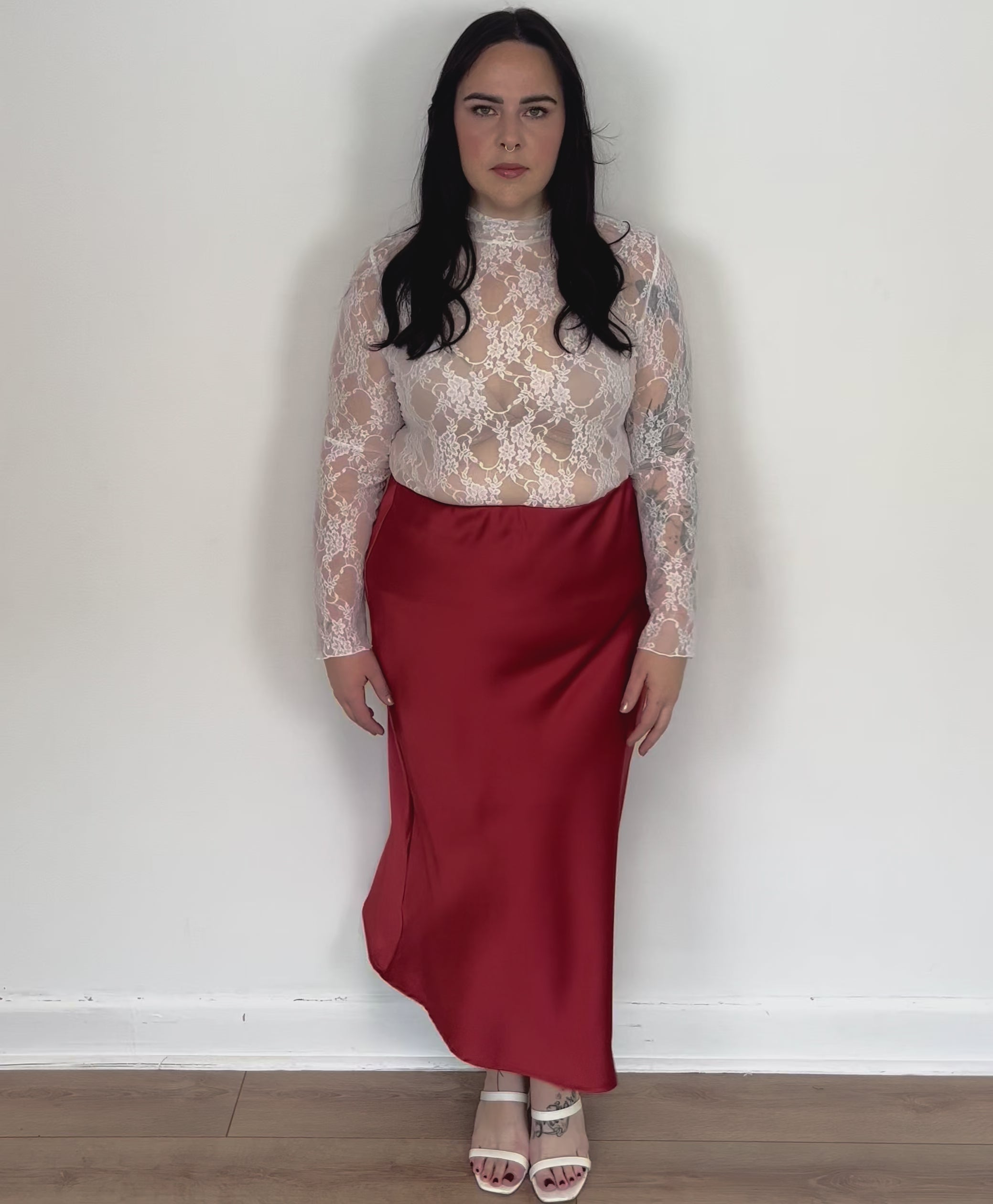 Sheer Lace Top (S-3X) – Valencia Boutique
