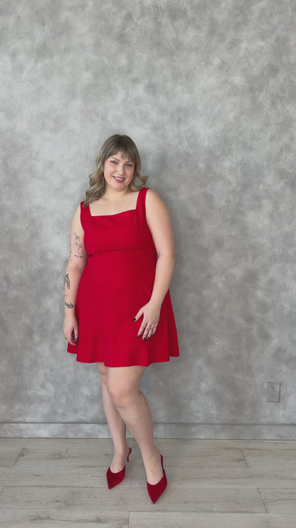 Red Mini Dress (XS-XXL)