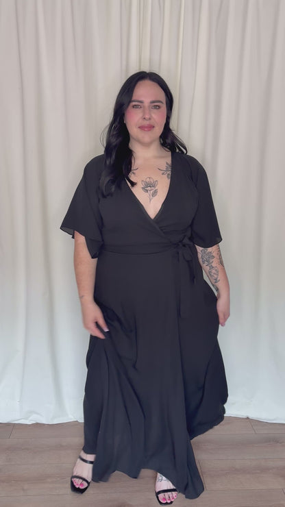 CURVE Wrap Maxi Dress