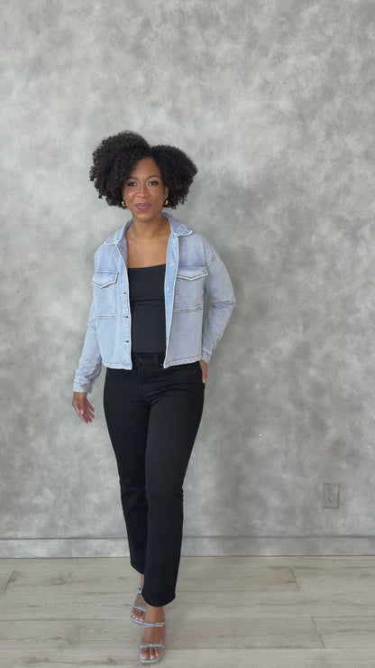 Nara Cropped Sweatshirt Jacket