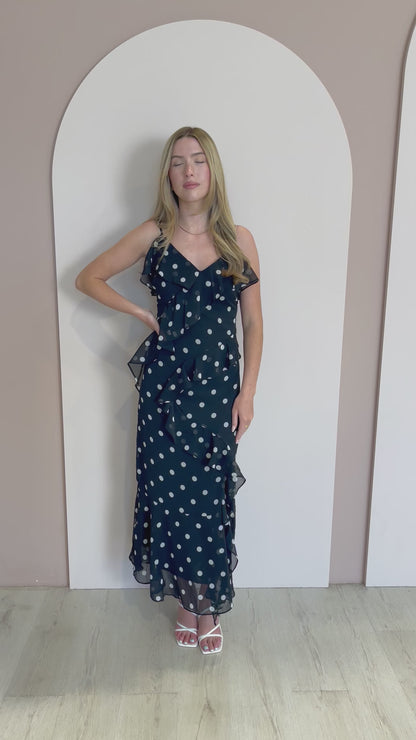 Polka Dot Midi Dress