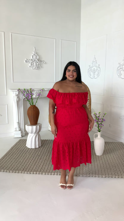 Eyelet OTS Dress (XS-XXL)