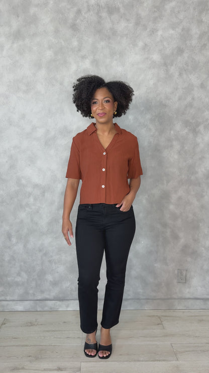 Short Sleeve Blouse (XS-2X)