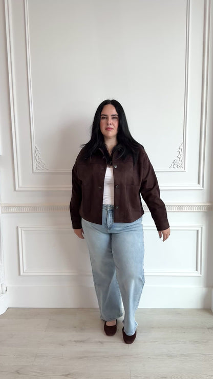 Faux Suede jacket (S-XXL)