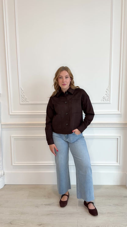 Faux Suede jacket (S-XXL)