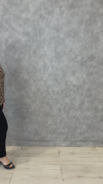 Leopard Halter Top (S-3X)