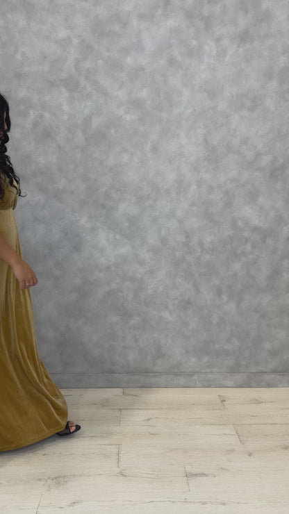 Velvet Maxi Dress (S-3X)