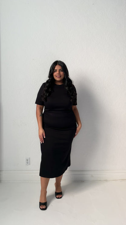 Nancy Ruched Midi Dress (S-XXL)