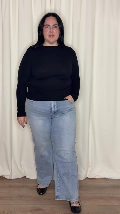 CURVE Mockneck Sweaterknit Top