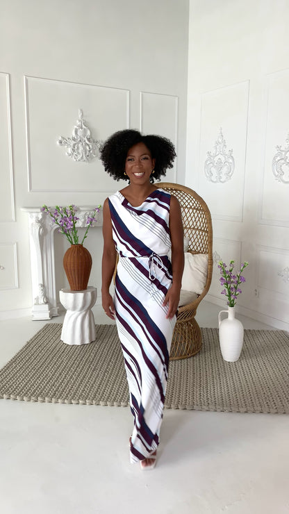 Celina Striped Maxi Dress
