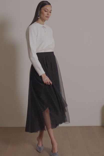 Tulle Midi Skirt (S-XXL)