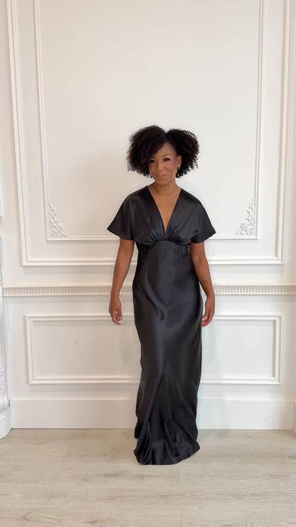 Satin Maxi Dress (S-3X)