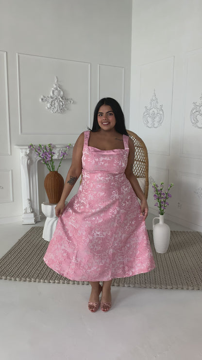 CURVE Jacquard Midi Dress