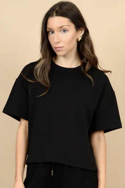 RD Style TEss top Black Super soft basic tee