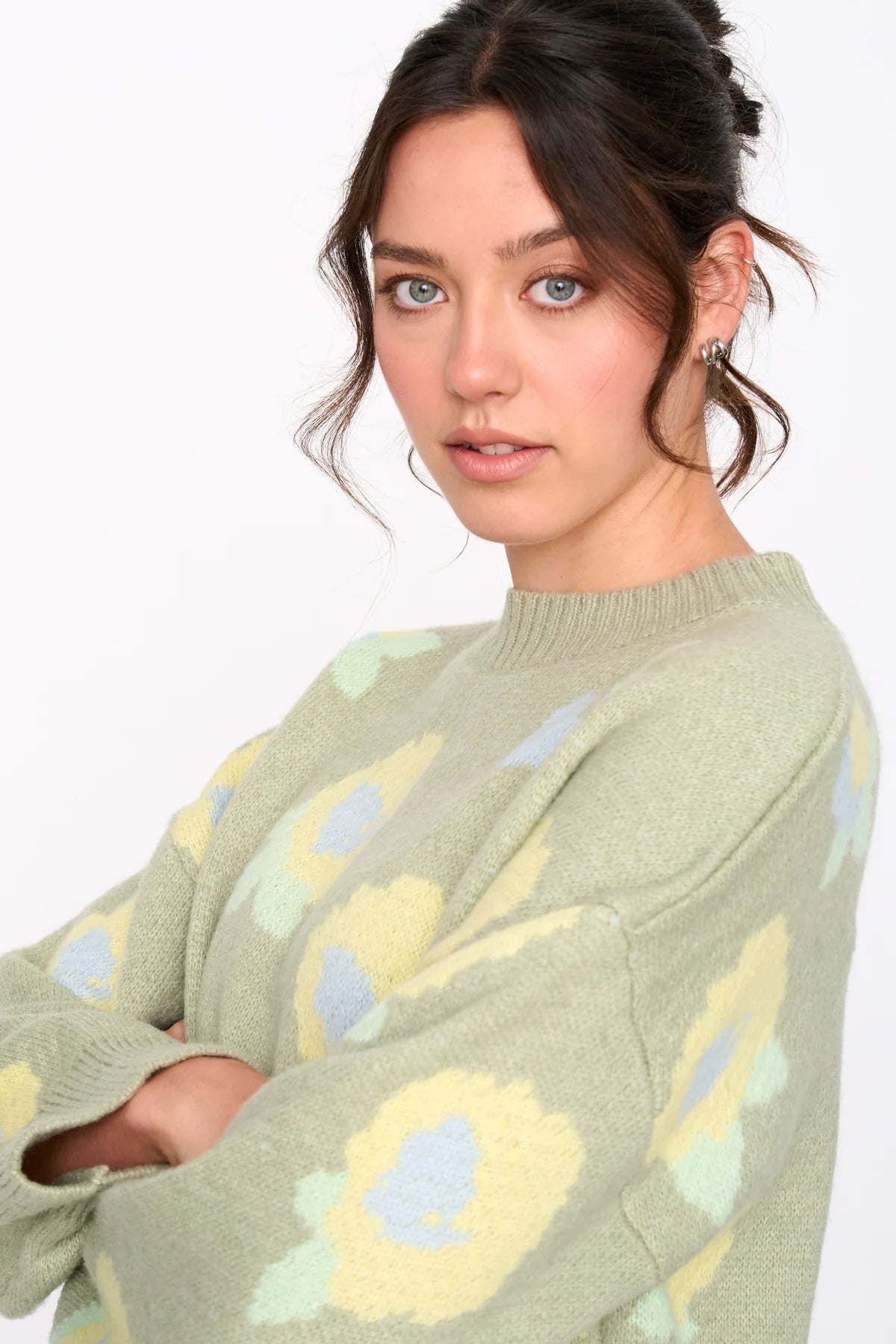 Floral Pullover Sweater