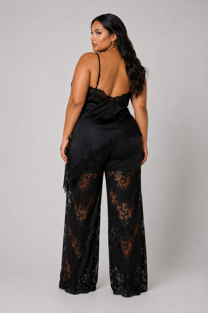 CURVE Satin Lace Trim Set