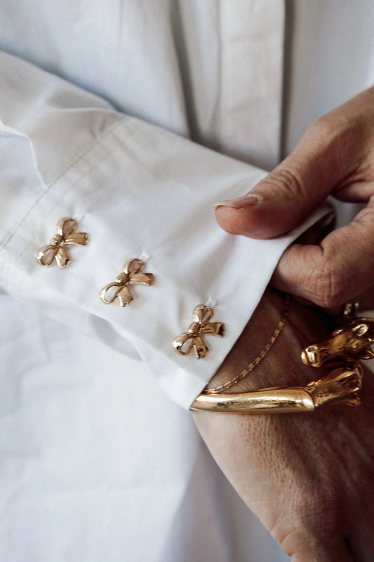 CURVE Bow Poplin Blouse