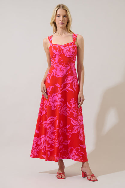 Bary Floral Maxi Dress (XS-3X)