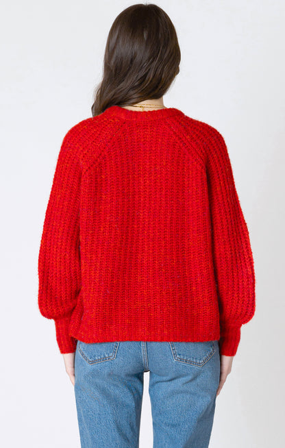 Candy Red Cardigan (XS-2X)