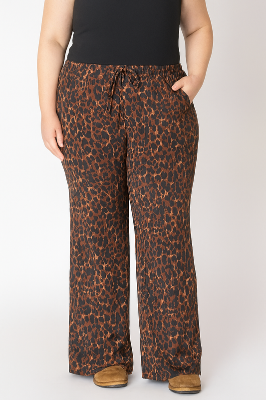 CURVE Animal Print Pants