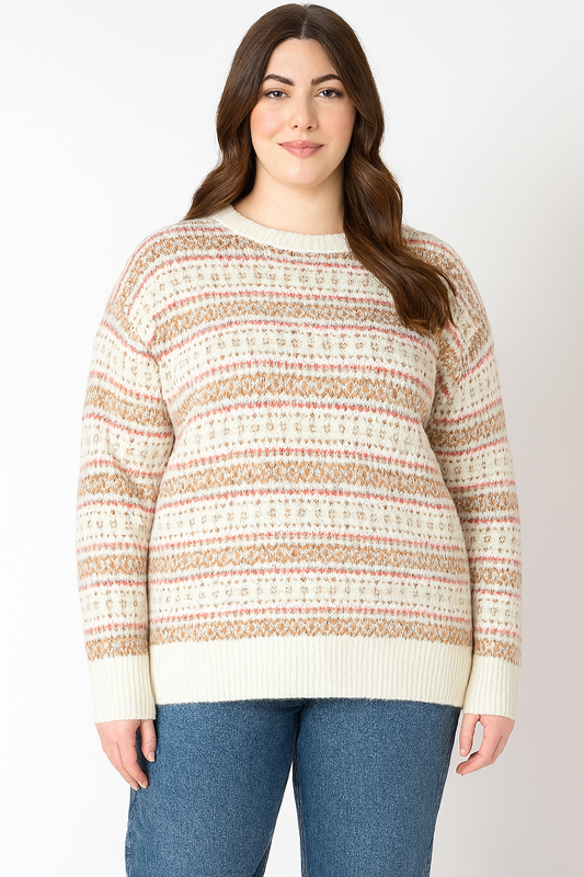 CURVE Fairisle Pullover Sweater