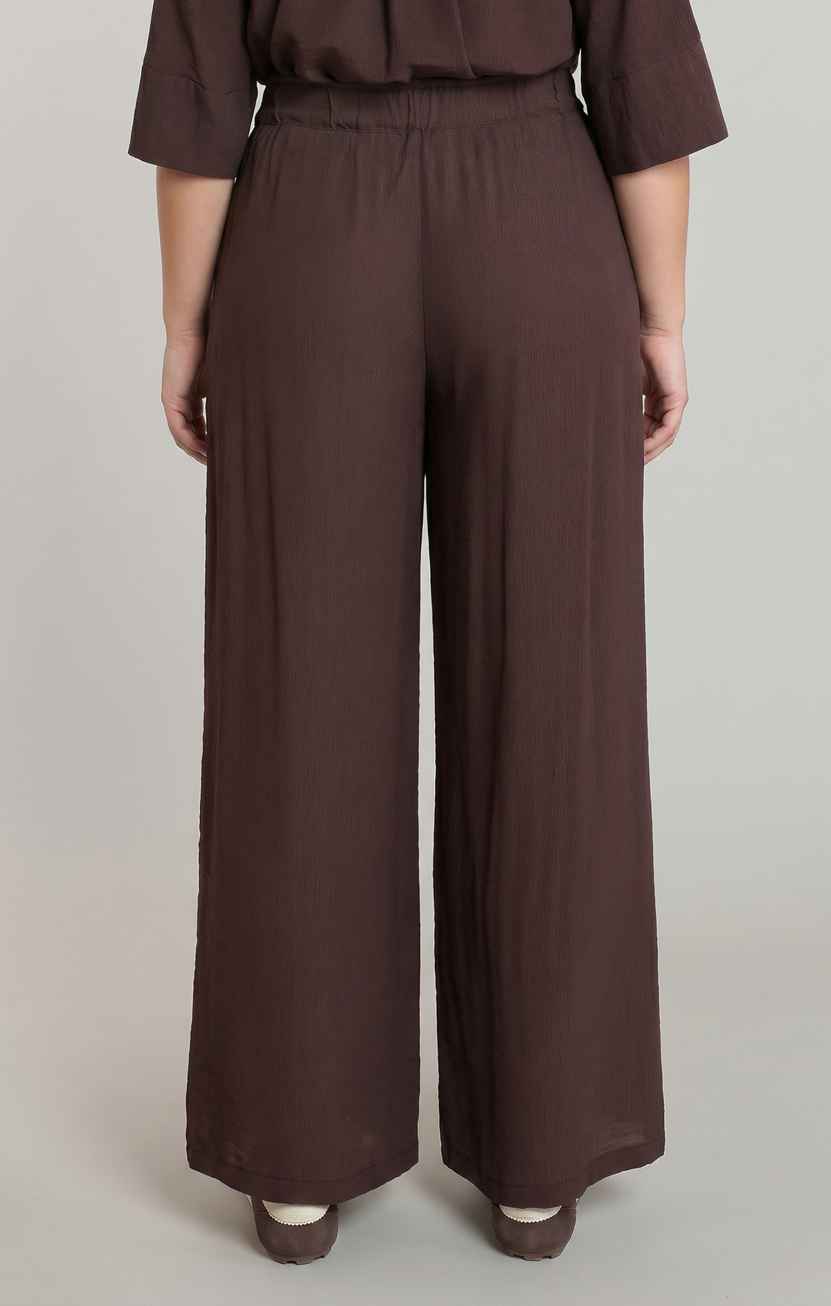 Crinkle Wide Leg Pant (XS-2X)